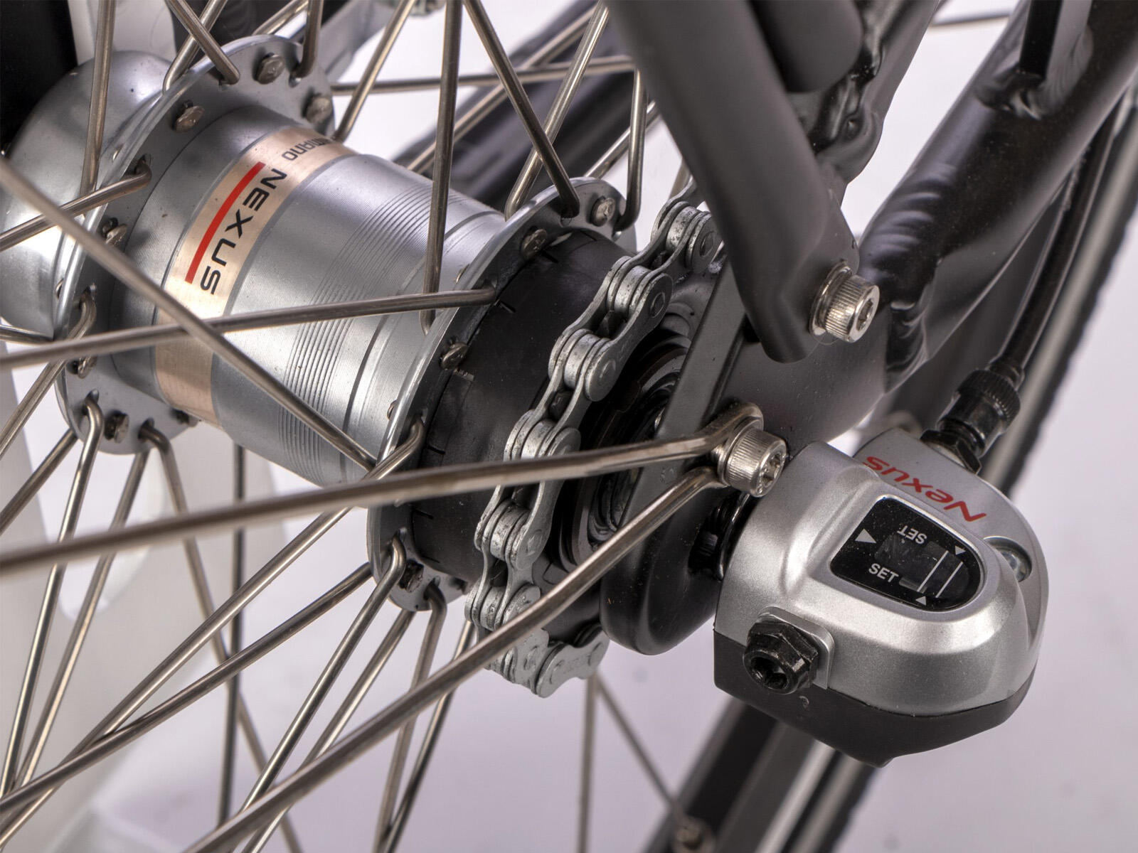 Elektrische damesfiets Advanced Plus, 50cm, Nexus 3, zilver 2/7