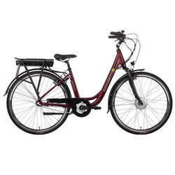 Elektrische damesfiets Advanced Plus, 50 cm, Saxxx N3, rood