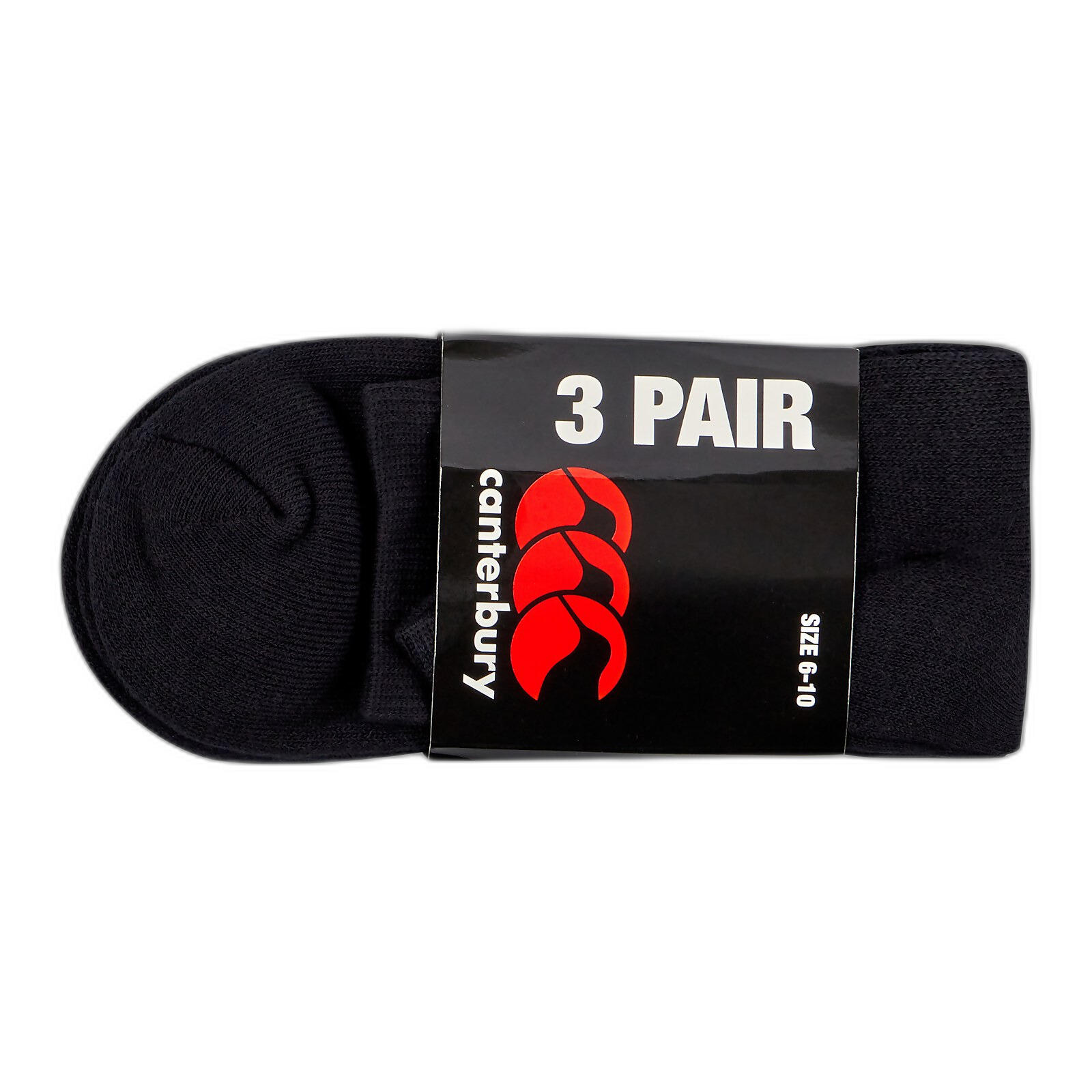 Chaussettes de rugby - Unisexe Adultes Noir 3/4