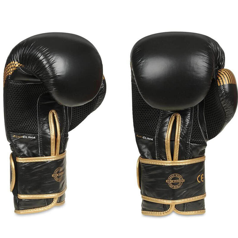 Guantes de boxeo de Bushido DBX de cuero natural