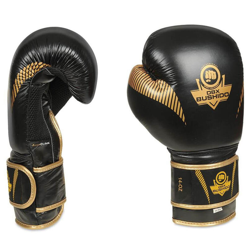 Gants de boxe DBX BUSHIDO cuir naturel