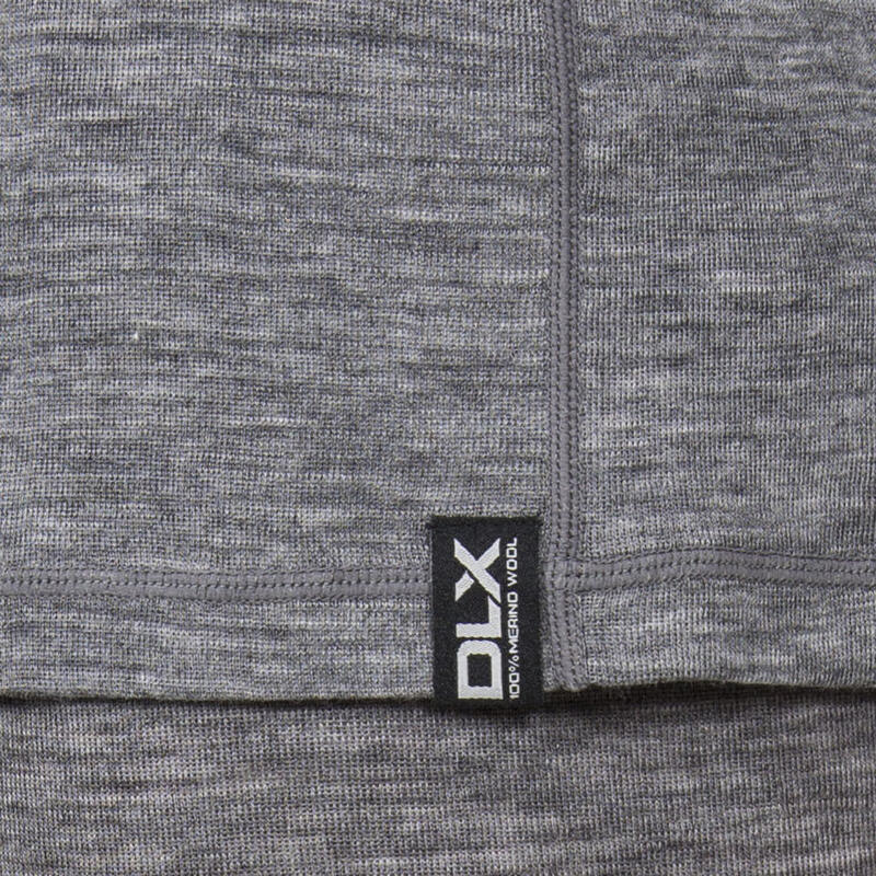 Camiseta Interior Deportiva Wexler DLX de Lana de Merino para Hombre Gris Oscuro