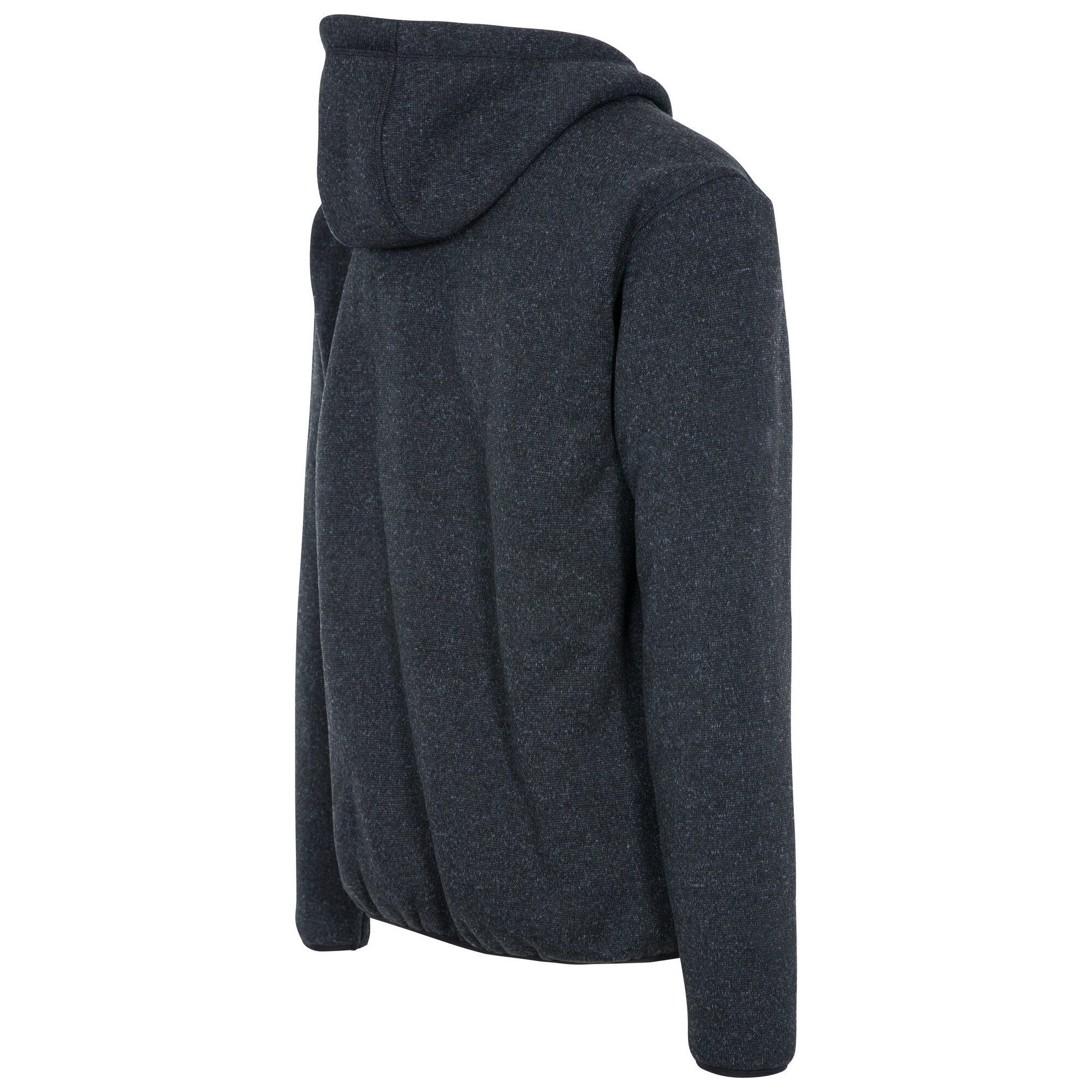 Mens Tableypipe Fleece Jacket (Black Marl) 3/4