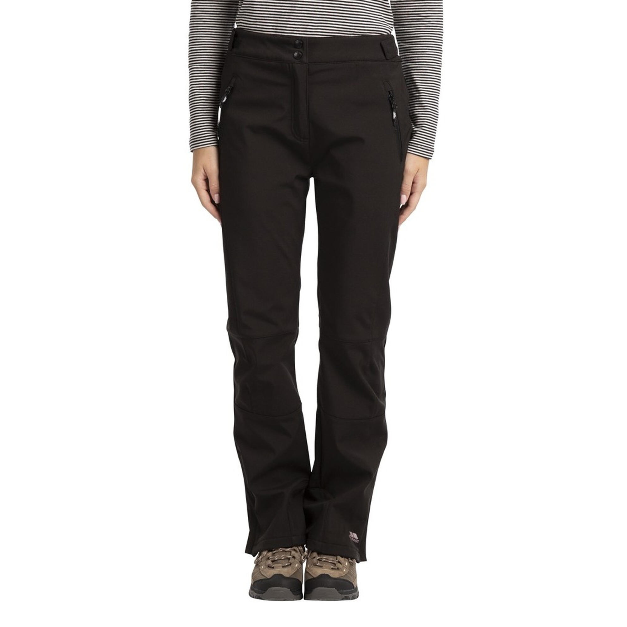 Pantalones de senderismo resistentes al agua modelo Squidge II para mujer Negro 3/4