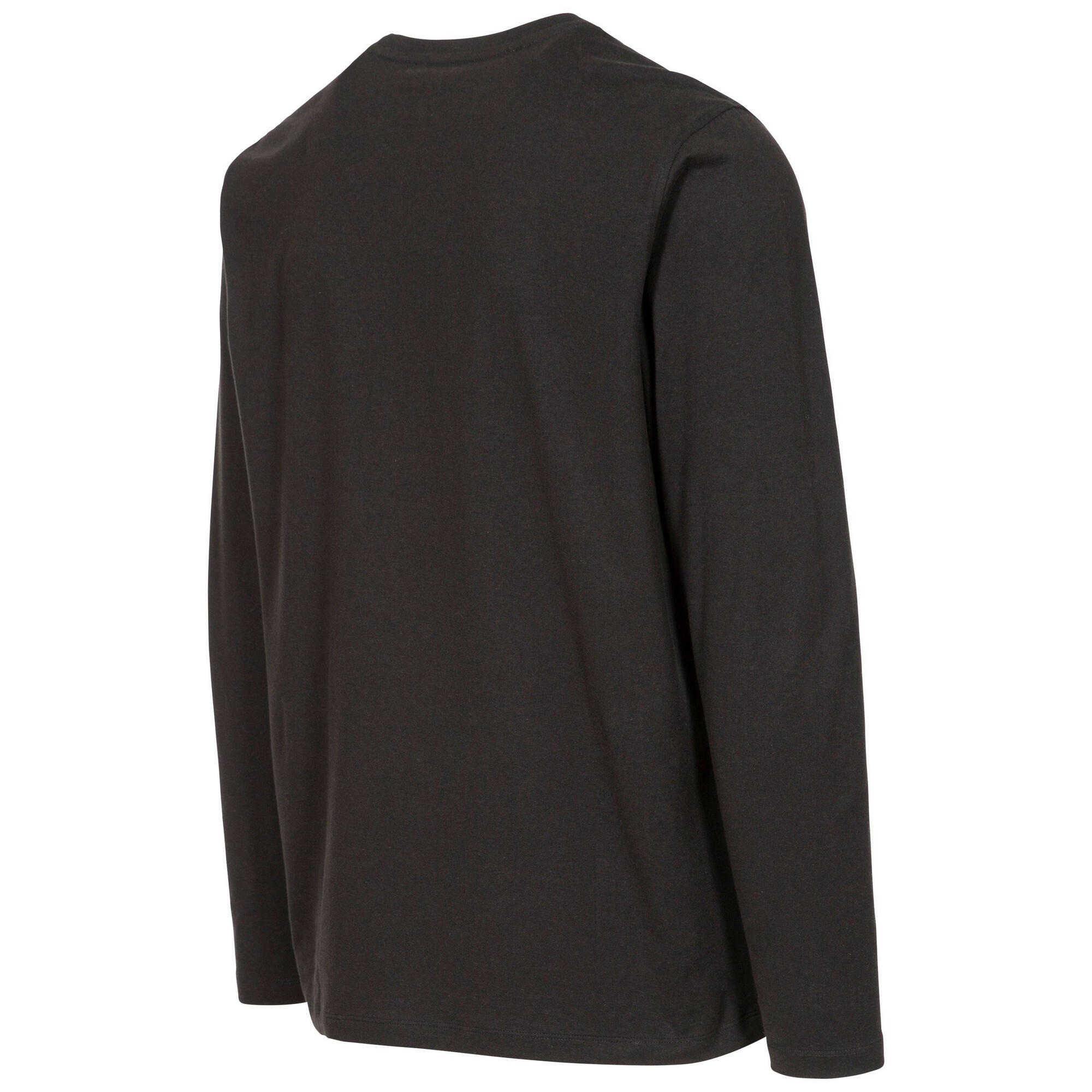 WRENBURYTON Men's long-sleeved T-shirt (Black)