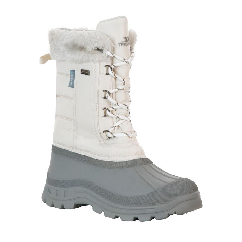 Botas de Esquí / Botas de Nieve Stavra II con Cordones para Mujer Crema