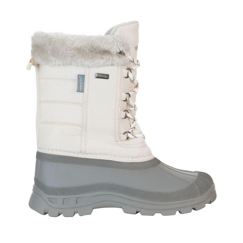 Botas de Esquí / Botas de Nieve Stavra II con Cordones para Mujer Crema