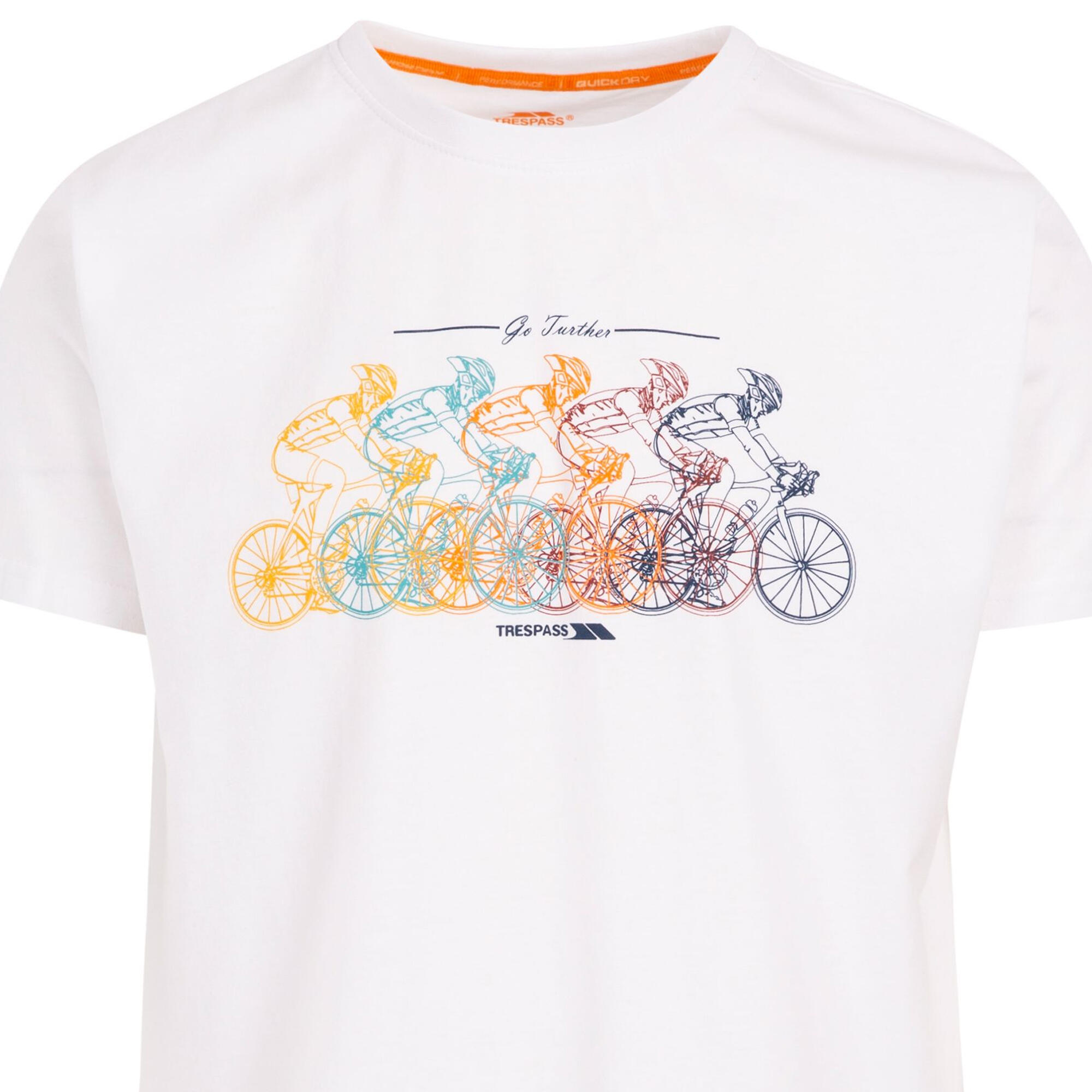 Camiseta Apache para Hombre Blanco 3/4
