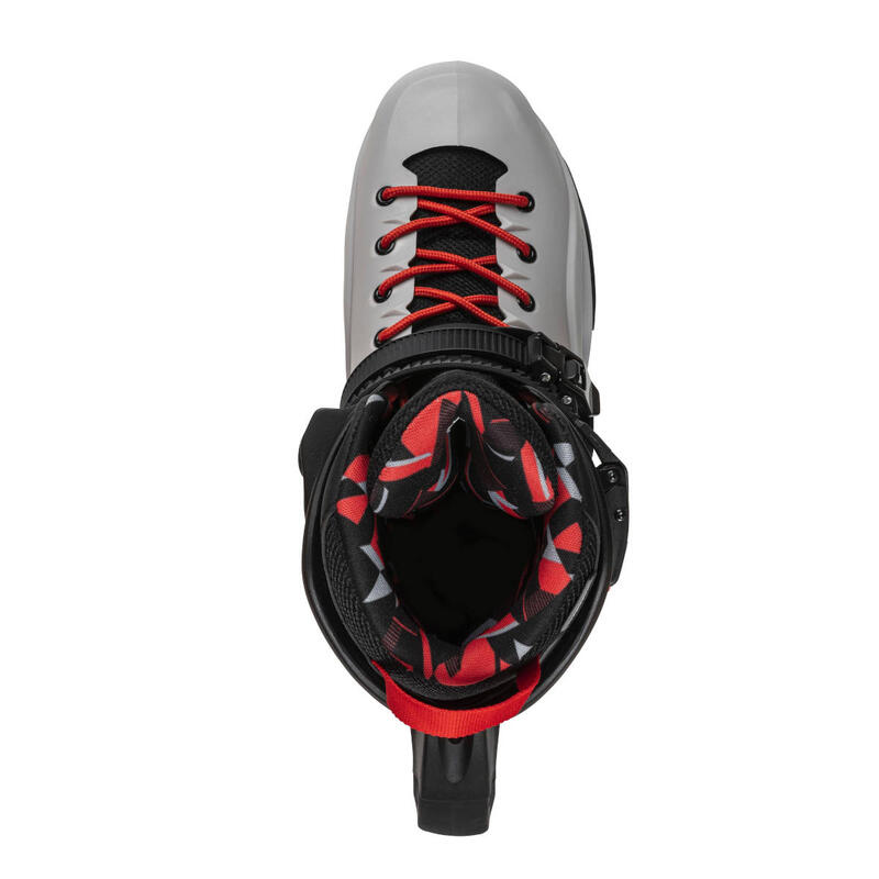ROLLERBLADE RB PRO X, GRIS/ROUGE CHAUD, 44.5