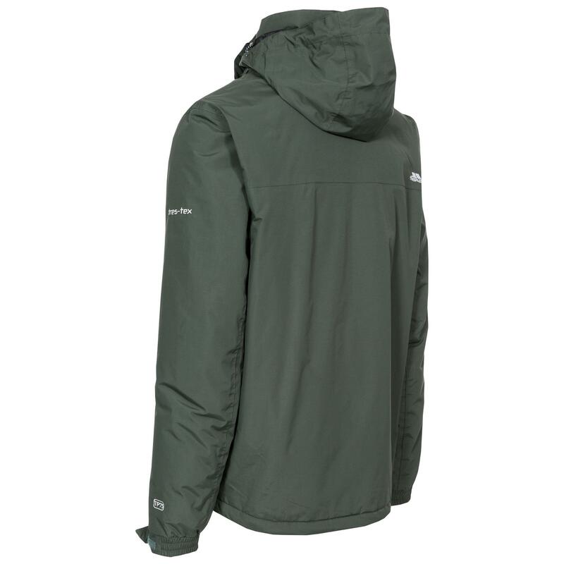 Tresspass Chaqueta impermeable acolchada modelo Donelly par ahombre Oliva