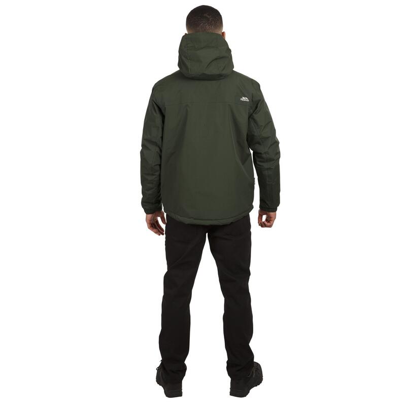 Tresspass Chaqueta impermeable acolchada modelo Donelly par ahombre Oliva