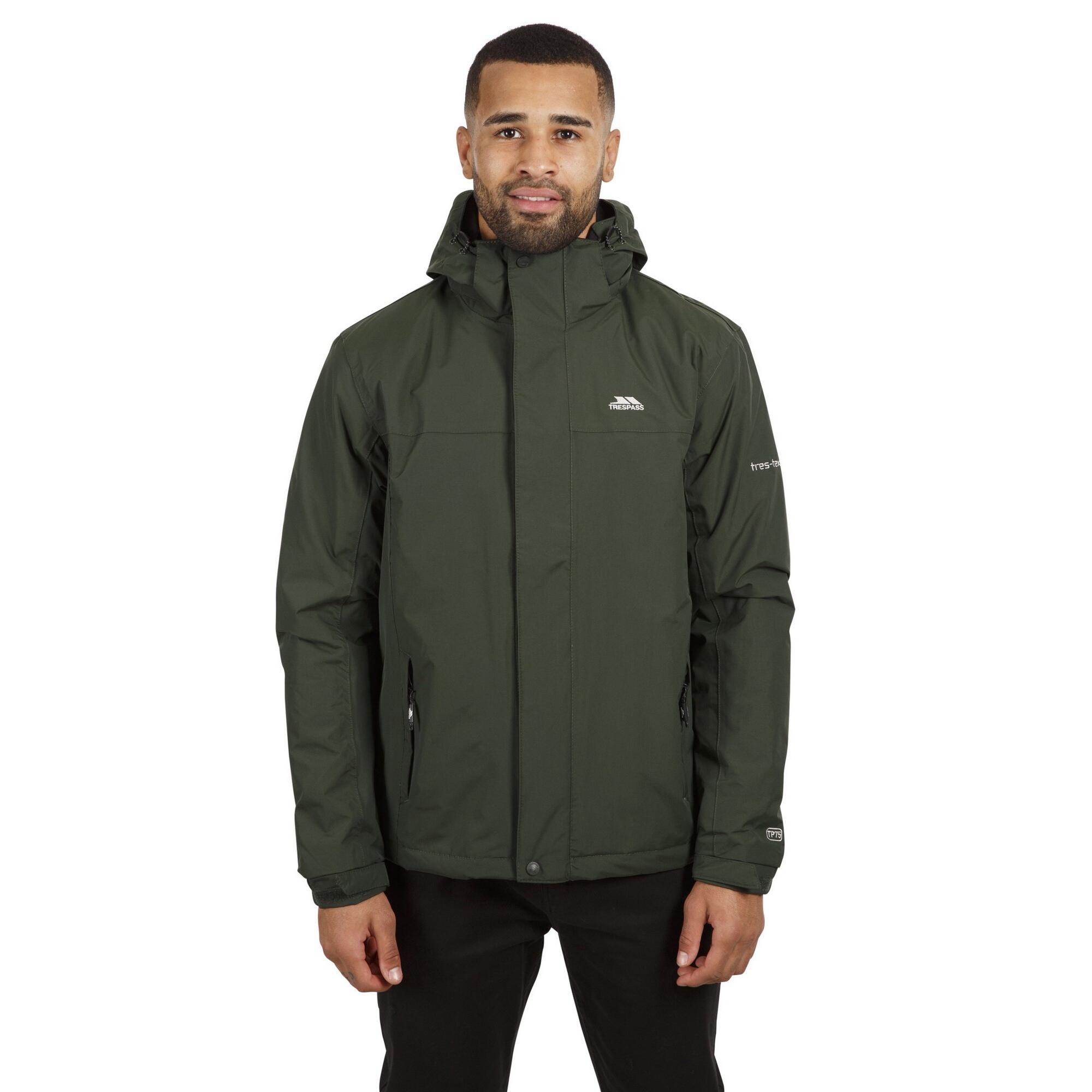 Veste Matelassée Imperméable Donelly Pour Hommes (Kaki) 4/5