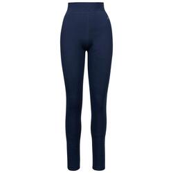 Dames donzige sherpa legging (Marine)