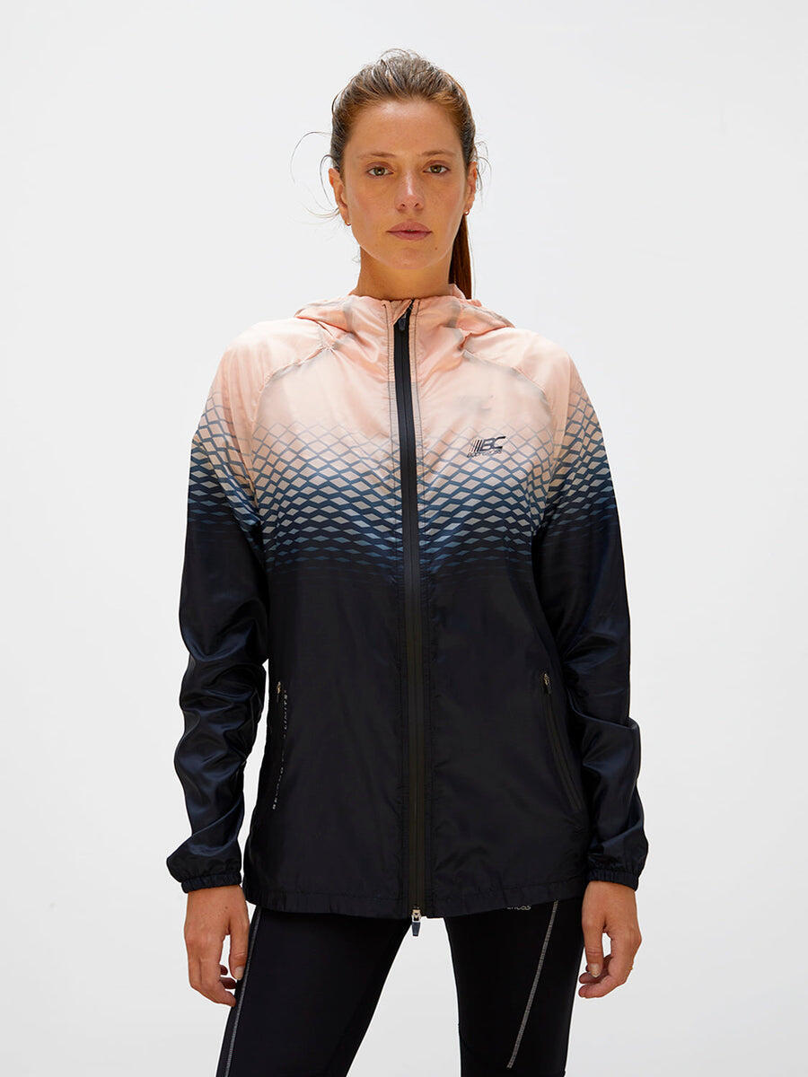 BODYCROSS Abie dames windjack zwart/roze