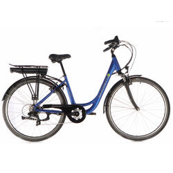 Vélo électrique femme Advanced Sport, 45 cm, 7 vitesses, bleu