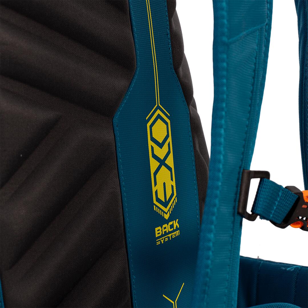 Mochila Trangoworld Jethi 25 Azul/Gris/Amarillo 6/7