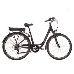 Vélo électrique femme Advanced Sport, 50 cm, 7 vitesses, noir