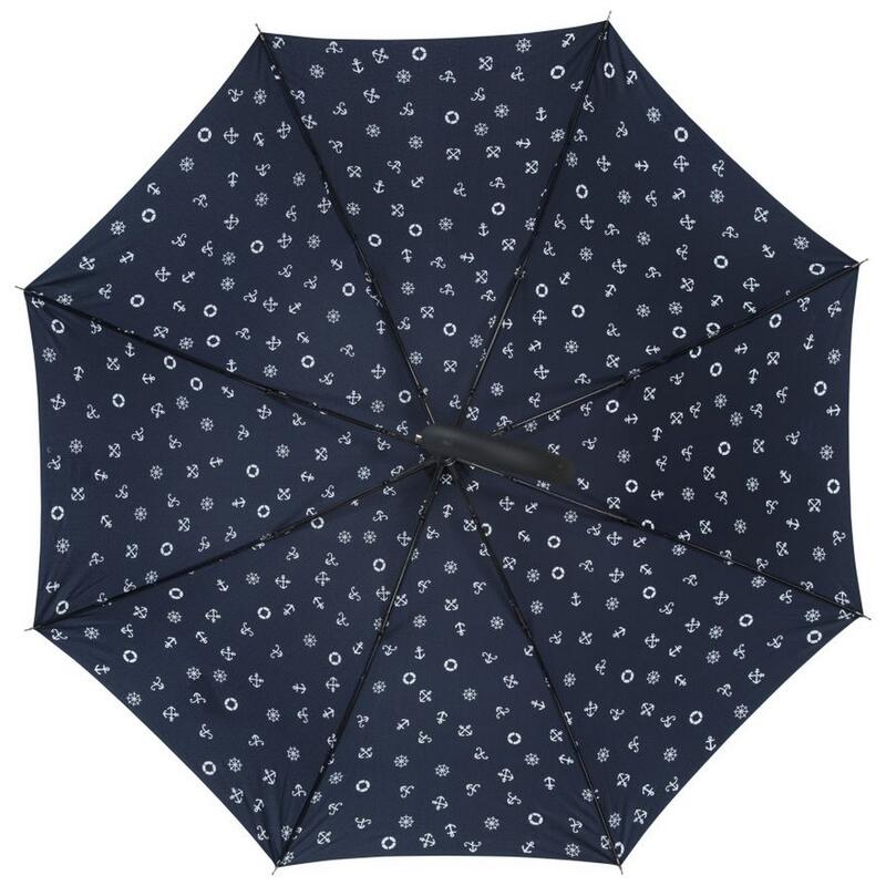 Parapluie pliant RAINSTORM (Bleu marine foncé)