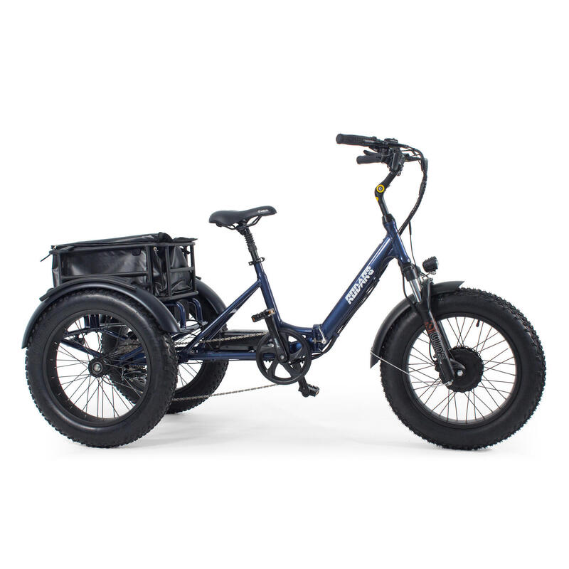 Triciclo Elétrico plegable - Rodars Dune 3.0 Azul Metalizado - Bat. 370Wh