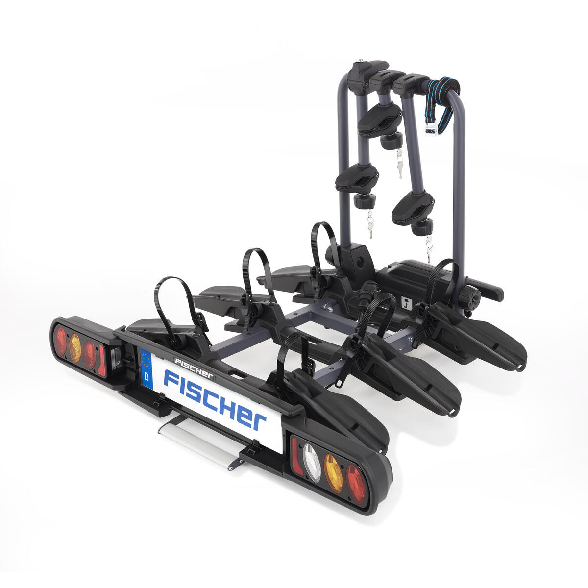 Bagażnik na rowery na hak Fischer ProlineEvo 3, 3 rowery, 60 kg
