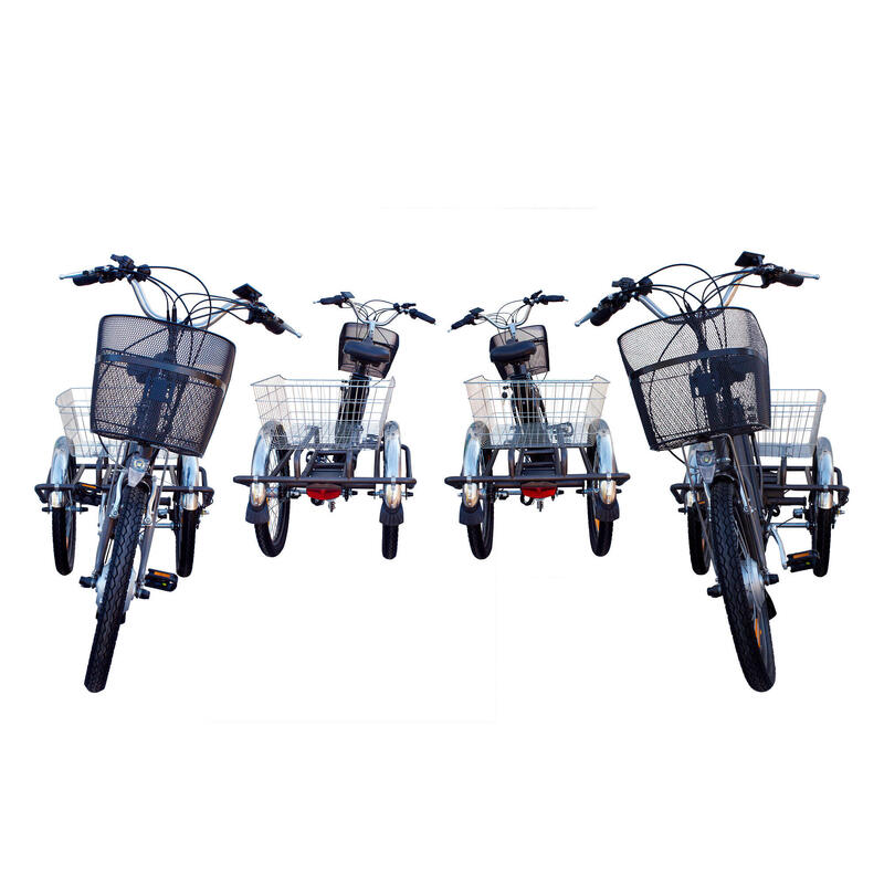 Triciclo Elétrico para adultos - Rodars Eureka Azul Metalizado - Bat. 370Wh