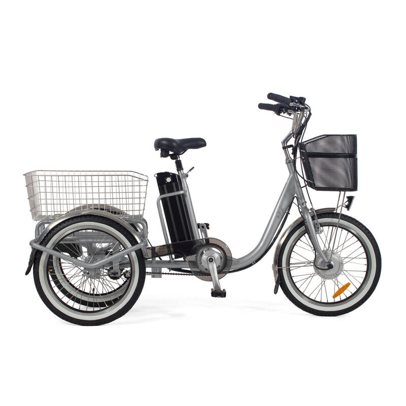 Triciclo Elétrico para adultos - Rodars Eureka Gris - Bat. 370Wh