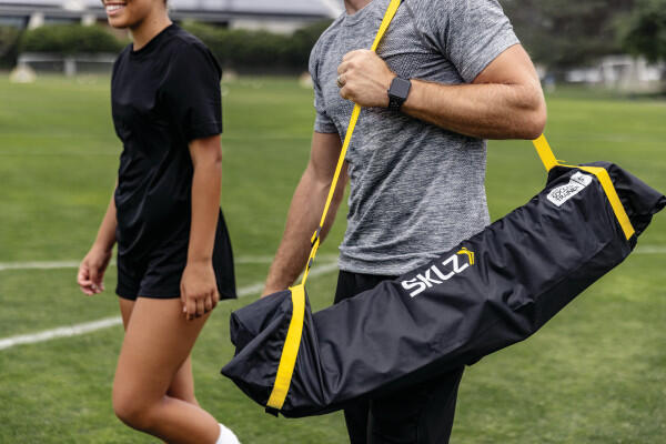 Rete Calcio Pallavolo SKLZ Rete Da Calcio/pallavolo SKLZ - 12 Piedi, 2 Altezze, Base Stabile, Portatile Attrezzatura Allenamento