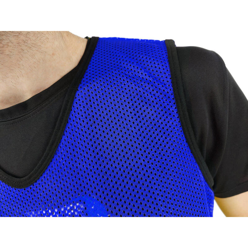 Kit de 11 Chasubles numérotés de 1 à 11  - Bleu - Adulte