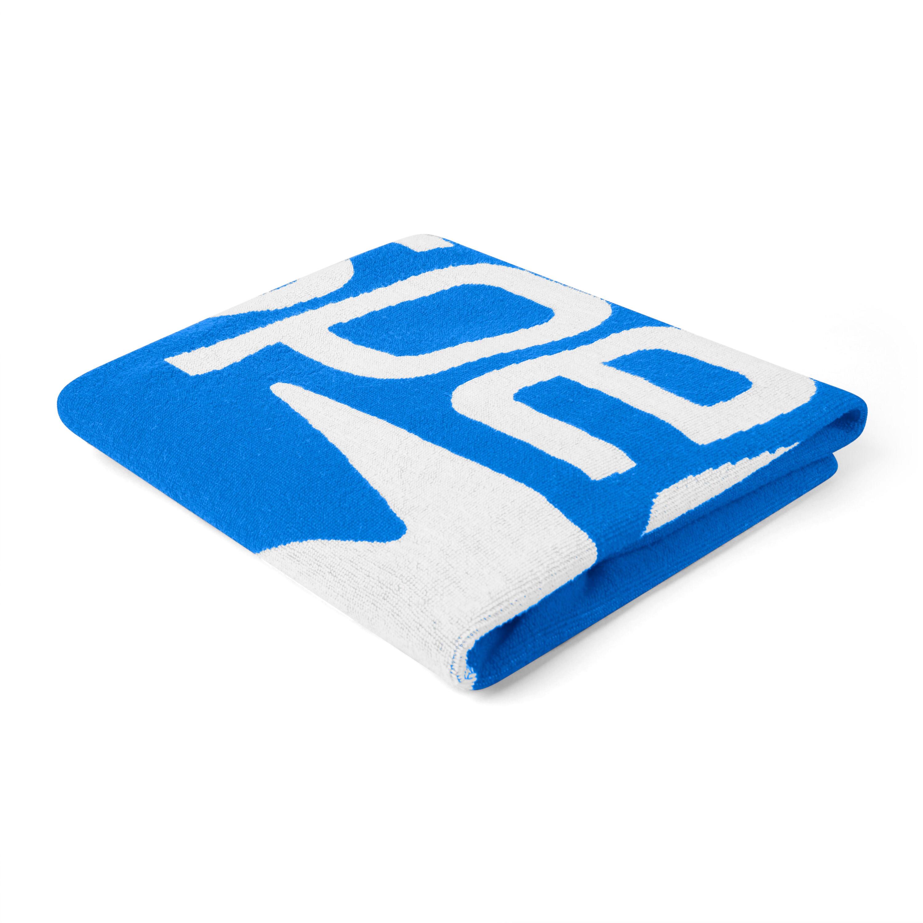 SPEEDO Speedo Logo Handdoek - Blauw / Wit