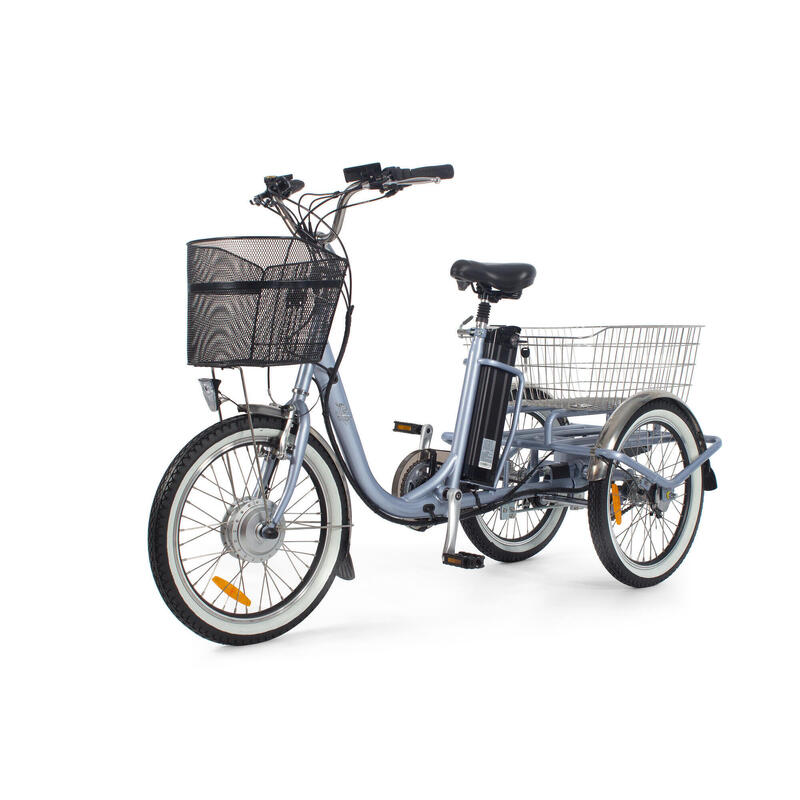 Triciclo Elétrico para adultos - Rodars Eureka Azul Metalizado - Bat. 370Wh