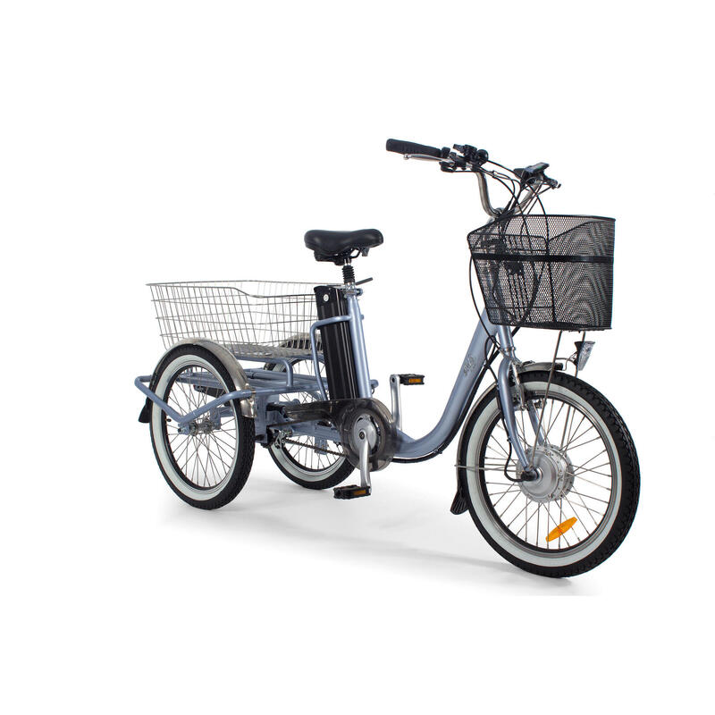 Triciclo Elétrico para adultos - Rodars Eureka Azul Metalizado - Bat. 370Wh