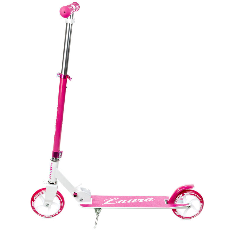 Scooter plegable 145mm Laura Rosa/Blanco