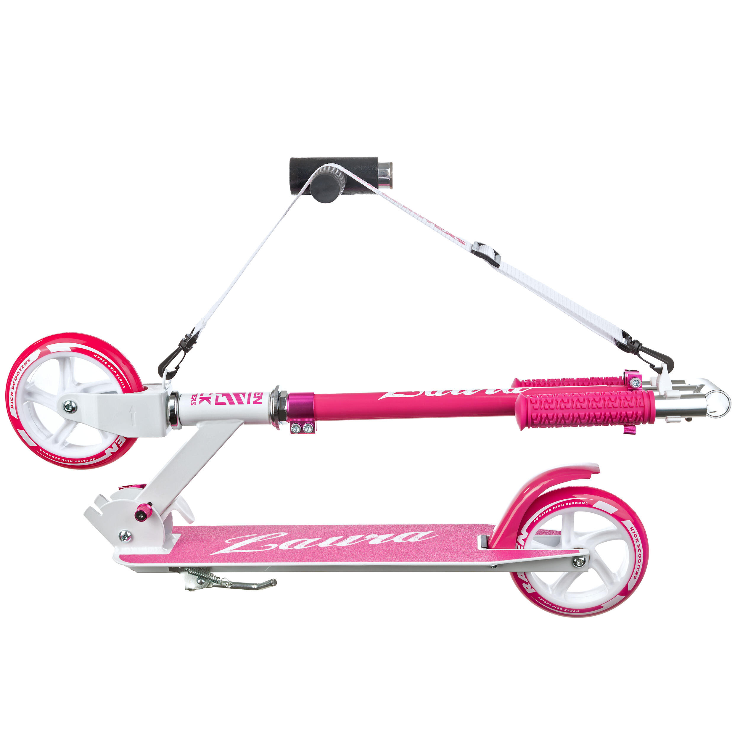 Trotinete dobrável 145mm Raven Laura Rosa 2/7