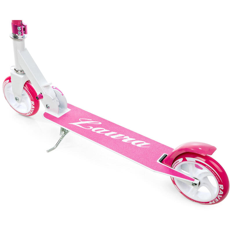 Scooter plegable 145mm Laura Rosa/Blanco