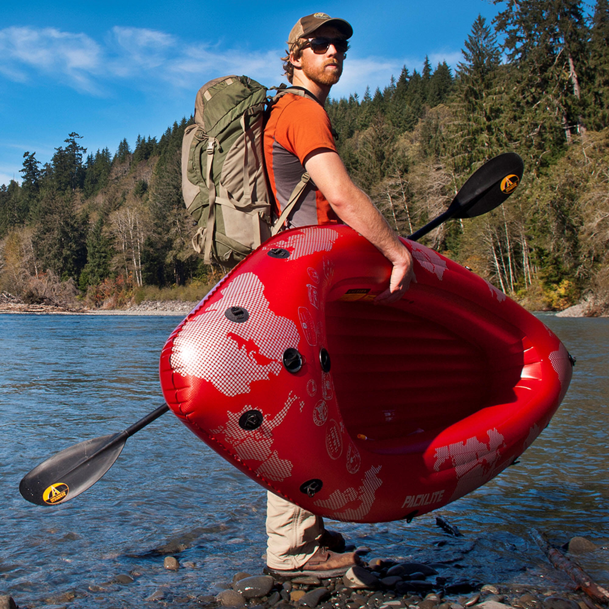 Kayak gonfiabile per 1 persona Advanced Elements PackLite 4/5