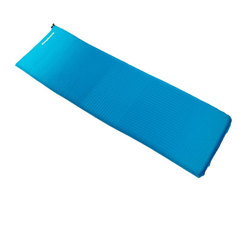Colchón autohinchable Trangoworld Confort touch 185x50x4 Azul/Gris