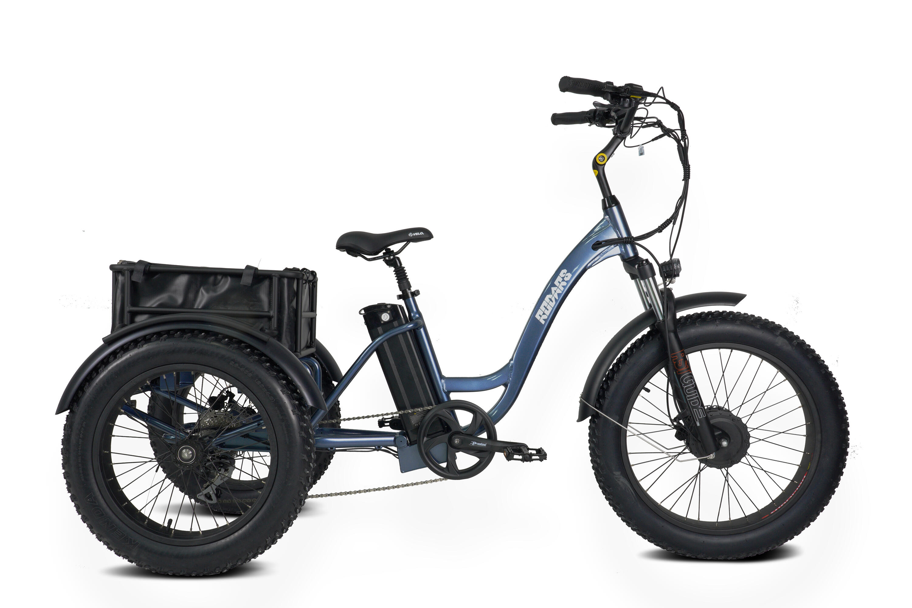 RODARS Triciclo Elétrico para adultos - Rodars Invictus Azul Metalizado - Bat. 370Wh