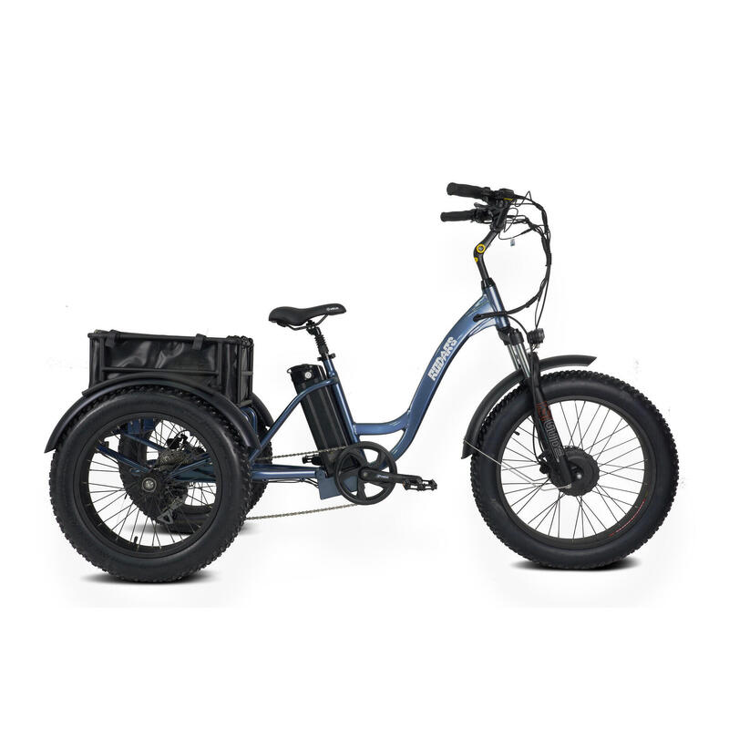 Triciclo Elétrico para adultos - Rodars Invictus Azul Metalizado - Bat. 370Wh