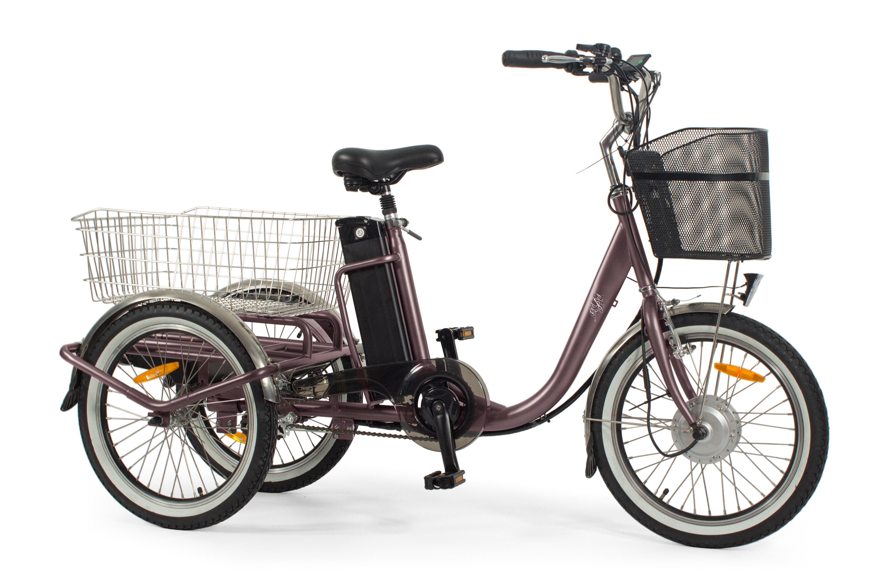 Triciclo Elétrico para adultos - Rodars Eureka Bronce Morado - Bat. 370Wh 2/4