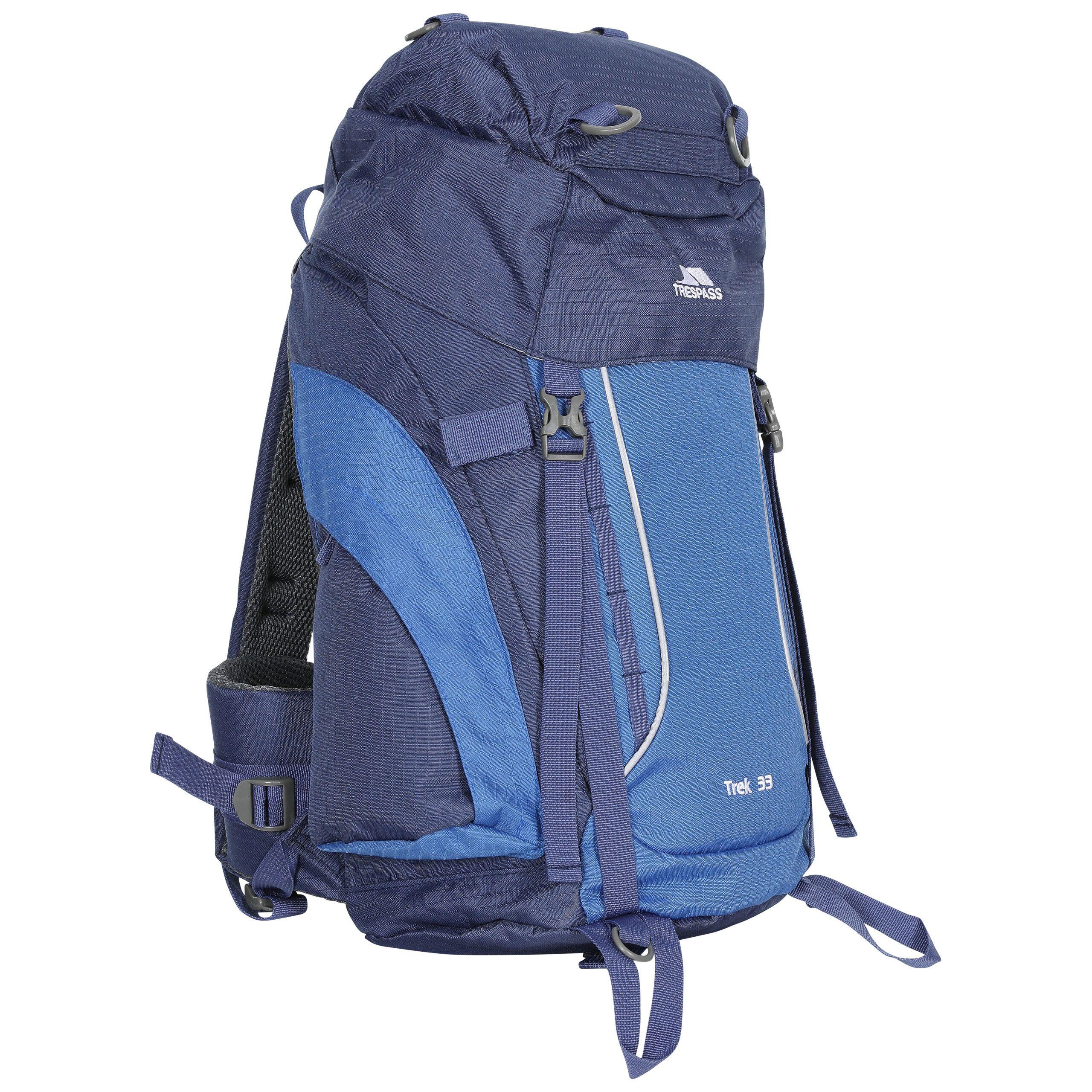33 Zaino Da 33 Litri Trespass Trek Blu Elettrico 3/4