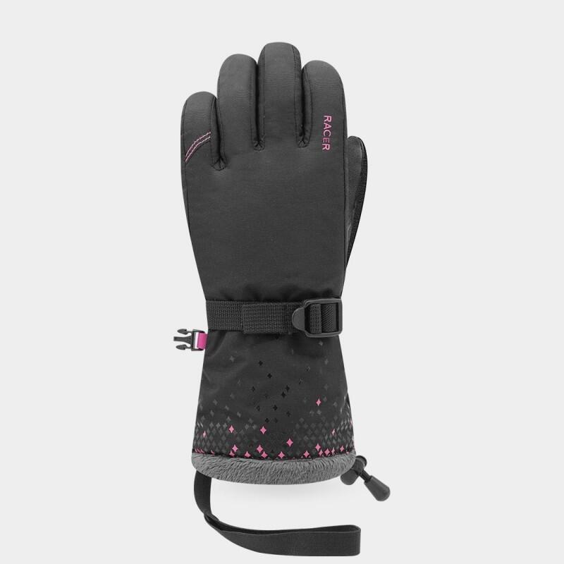 RACER Gants de ski Junior AURORE9 - Noir/Rose