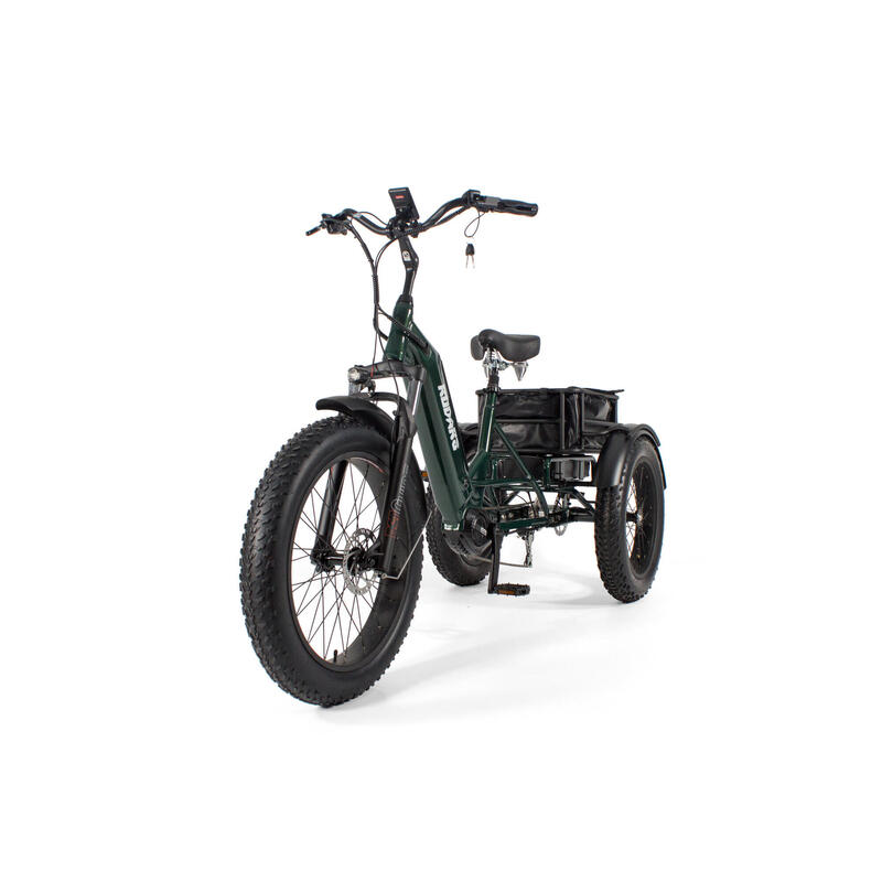 Triciclo Elétrico motor central - Rodars Artemis Verde Metalizado - Bat. 480Wh