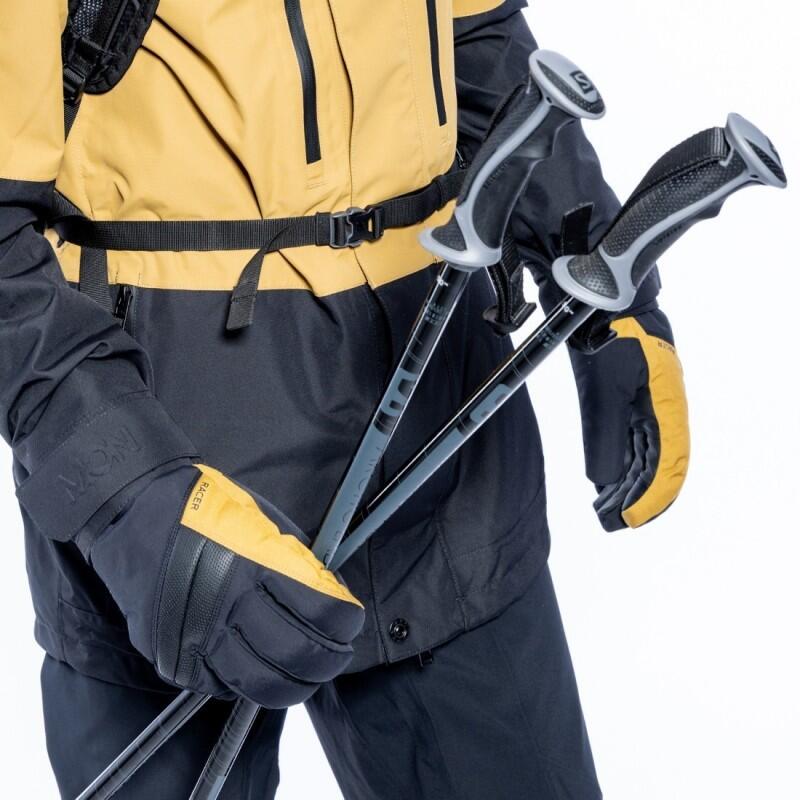 RACER Gants de ski LOGIC4 - Noir/Camel 3/5