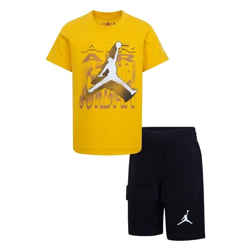 Completo bambino jordan air - giallo/nero