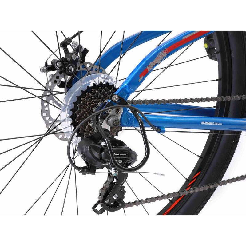 Bikestar Hardtail MTB Alu 29 Inch 21 Speed Blauw