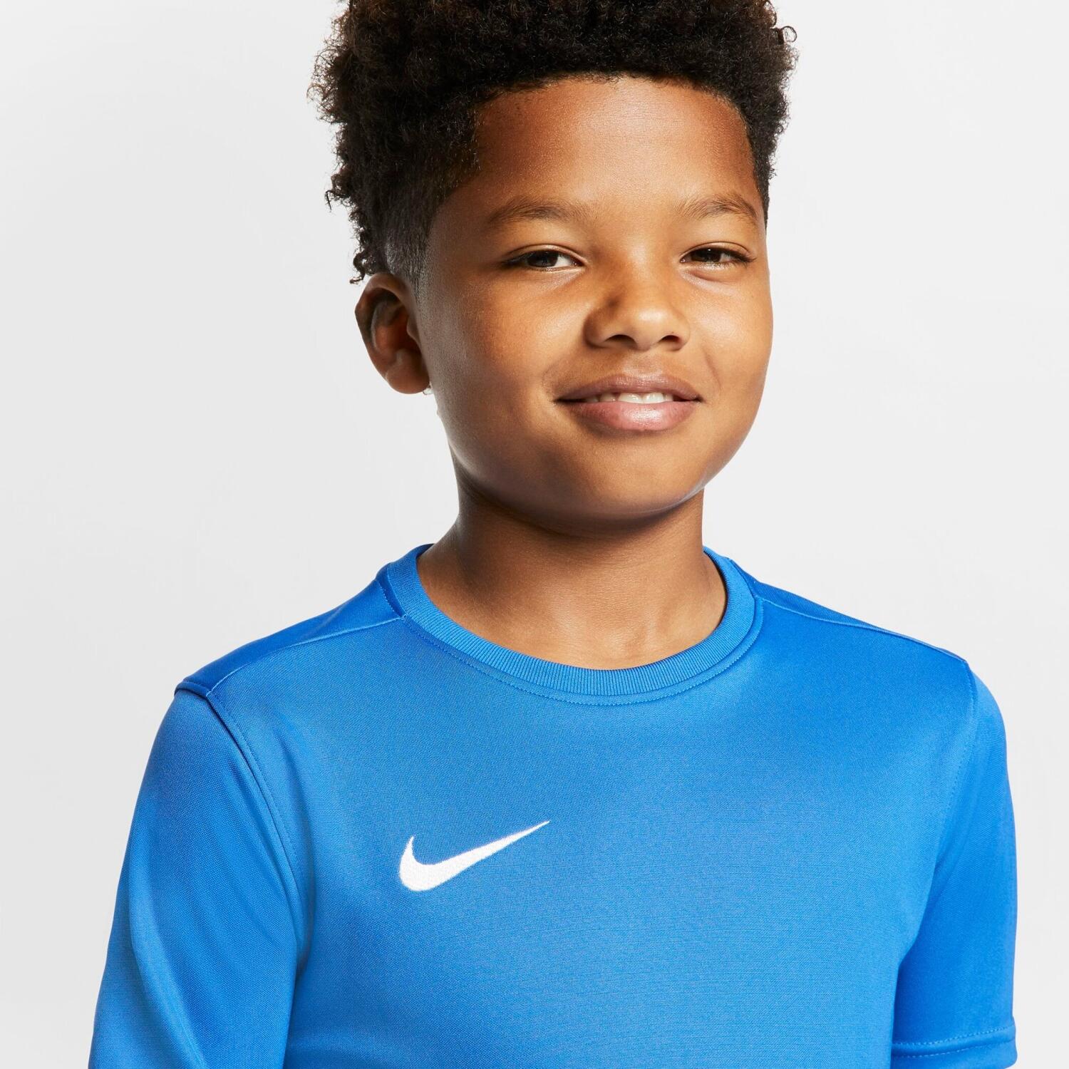 T-shirt tecnica bambino nike royal 3/7