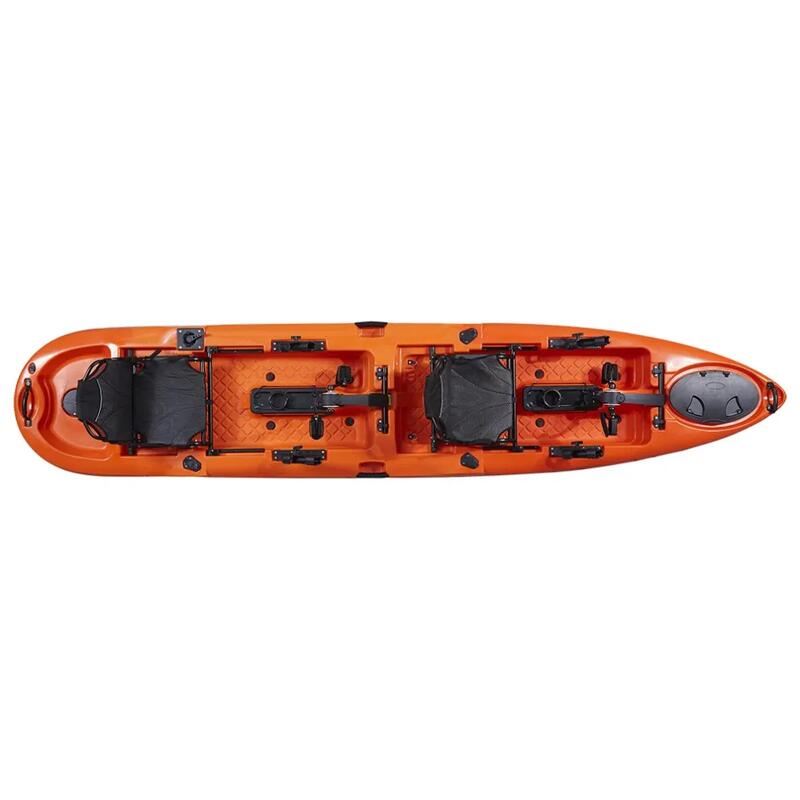 Kayak de Pesca Long Wave Kraken Tandem Doble Pedalera