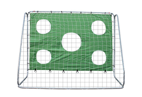 Fußballtor 240 x 170 Tor mit Torwand 5 Schussloecher gruen CC_240_982 5/5