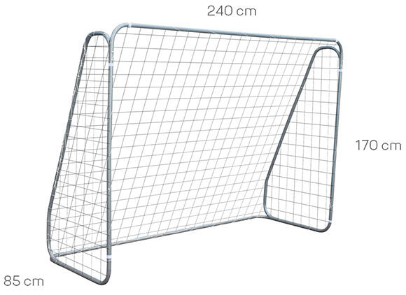 Fußballtor 240 x 170 Tor mit Torwand 5 Schussloecher gruen CC_240_982 4/5