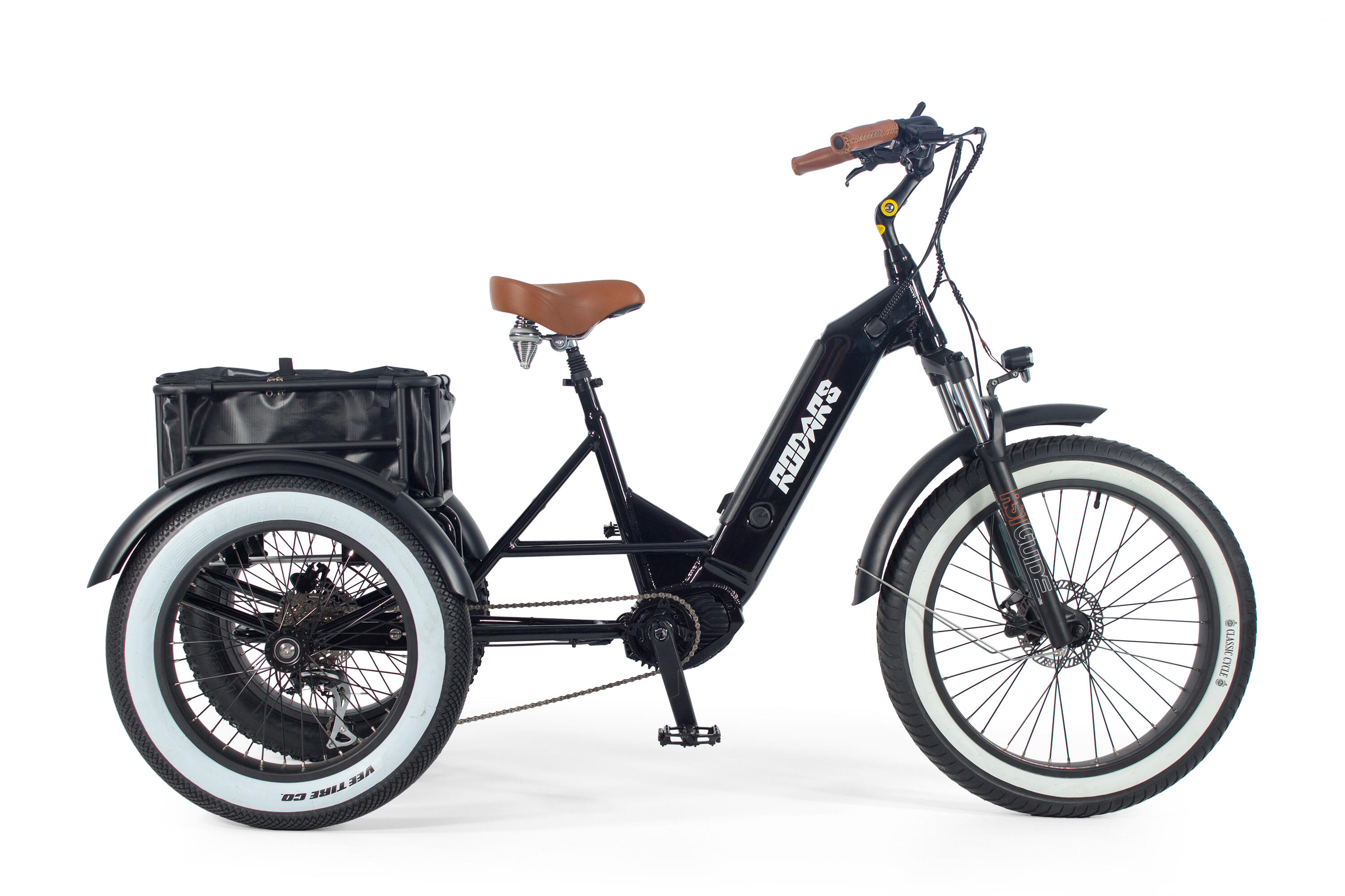 RODARS Triciclo Elétrico motor central - Rodars Artemis Negro - Bat. 480Wh
